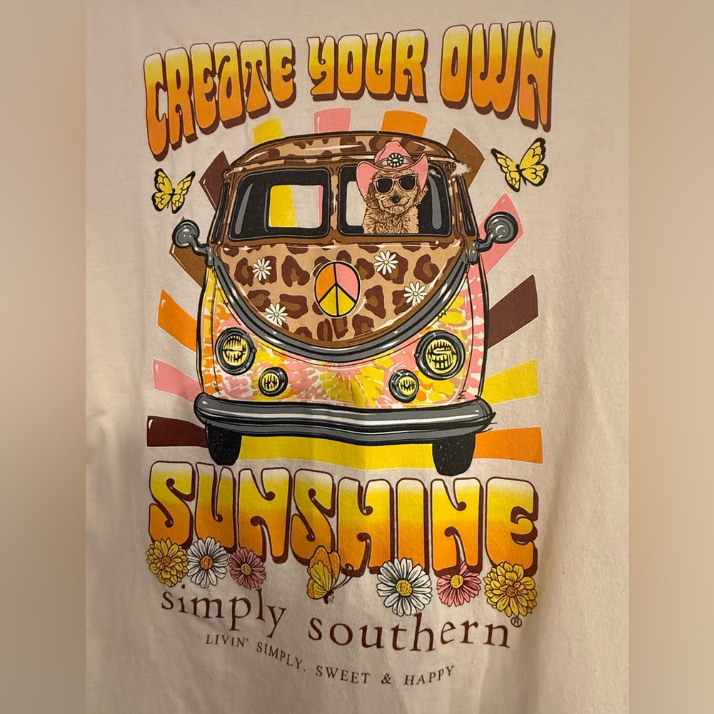 Simply Southern Yellow and Orange Kids T-Shirt - Picture 2 of 5